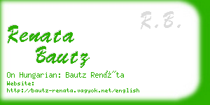 renata bautz business card